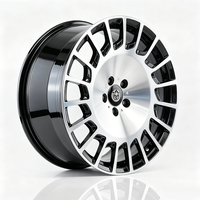 Nuevas Llantas de Aleación de Aluminio Forjado de 18/19/20 Pulgadas, 5x112, CB66.5, de 1 Pieza, Diseño Cóncavo Profundo, Acabado Negro Brillante con Cara Mecanizada, Garantía de 5 Años