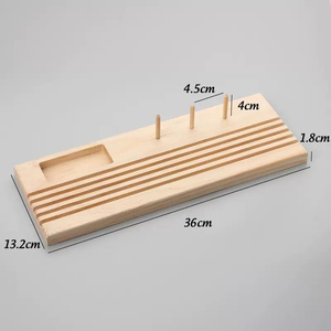Support en bois pour règle <span class=keywords><strong>de</strong></span> quilting, support d'outils <span class=keywords><strong>de</strong></span> couture, rangement pour bobines <span class=keywords><strong>de</strong></span> <span class=keywords><strong>fil</strong></span>, pour poste <span class=keywords><strong>de</strong></span> travail artisanal, logo personnalisé OEM - Product Image 4