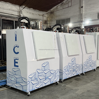 Congélateurs de marchandisage Stockage de glace en sac Ventilateur en acier galvanisé peint Refroidissement de la porte oblique simple à commande numérique