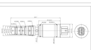 Válvula de Control del Compresor de Aire Acondicionado para Toyota Camry 2018-2020, RAV4, Corolla, Highlander, Matrix y Lexus LS430, Válvula Solenoide <span class=keywords><strong>Denso</strong></span> <span class=keywords><strong>6SEU16C</strong></span> - Product Image 2