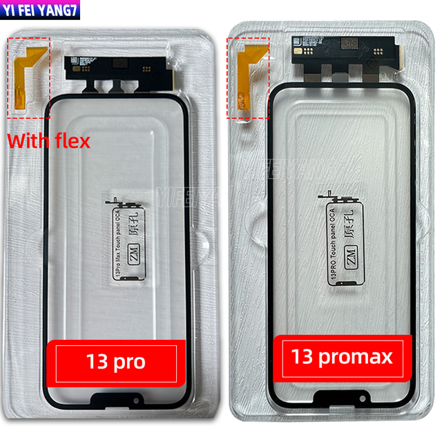 Factory Original Front Glass TP Touch Screen Repairing OCA for iPhone 13mini 13 Pro Max 13p Display Maintenance Replacement