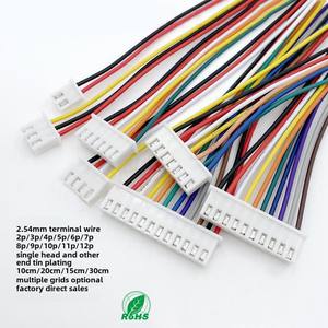 XH2.54 tek kafa evrensel Terminal tel elektronik ekipman elektronik kablo bakır PVC şerit kablo tel koşum için - Product Image 3