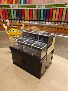 Thiết kế mới vật liệu mới nhựa Pick N <span class=keywords><strong>mix</strong></span> hiển thị đứng Kệ thị trường cho Cửa hàng kẹo - Product Image 5