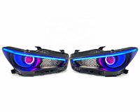 Phares LED RGB en gros d'usine pour Infiniti Q50, ensemble de phares avant personnalisés en forme de lune avec effet œil de démon