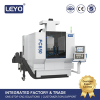Centre d'usinage CNC à 5 axes de type portique LEYO FC650 pour l'aérospatiale, machine de fraisage CNC pour moules et métaux