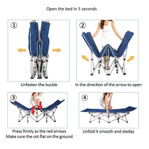 Camping Plegable Catre <strong>Cama</strong> Camp Sleeping Cot for Adults, Portable Fold up <strong>Bed</strong> for Indoor Outdoor Travel Camp Vacation - Product Image 3