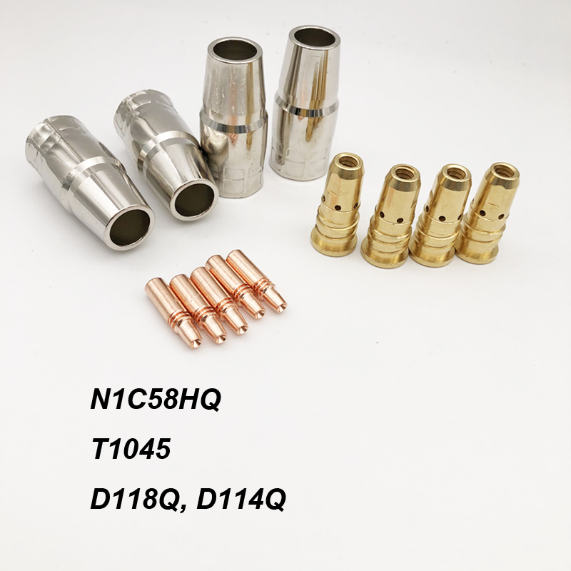 USWELD Contact Tips, Nozzle, Gas Diffuser & Liner Kit - Compatible With Hobart Handler 190 MIG Welder