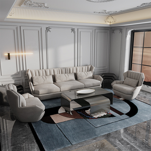 Italian Modern <b>Sofas</b> Sectional Couch Gray Velvet Set Luxury Leather Living Room Furniture VLIPE-SF-03-HEMINGWAY Italian Modern S - Product Image 3