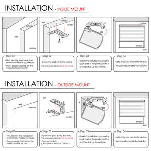 Persianas coreanas Jenny tipo cebra, hechas a medida, para día y noche, cortinas enrollables automáticas motorizadas, modernas, con control de luz para el hogar - Product Image 5
