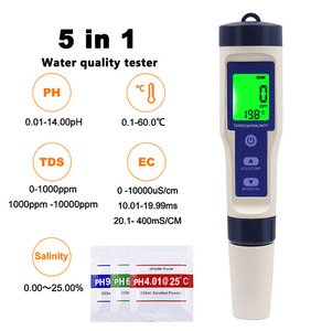 Интеллектуальный онлайн-тестер качества воды Richmoon 9006 WiFi 8-в-1 (<span class=keywords><strong>pH</strong></span>/температура/ORP/PPM/EC/соленость/специфический вес/CF) из пластика, тип <span class=keywords><strong>pH</strong></span>-метр, для лабораторий, OEM/ODM - Product Image 6