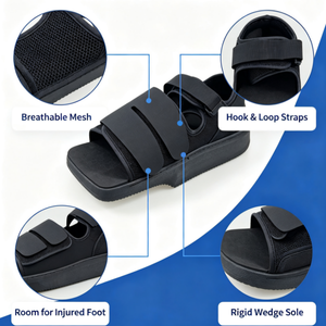 Zapato Ortopédico Postoperatorio con Cubierta Extraíble para Descarga del Antepié, para <span class=keywords><strong>Juanetes</strong></span> y Recuperación <span class=keywords><strong>de</strong></span> Lesiones del Antepié - Product Image 4