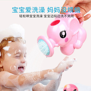Jouets de bain écologiques pour bébés et tout-petits, arrosoir à eau en forme d'animaux de dessin animé, jeux de douche pour la baignoire - Product Image 2