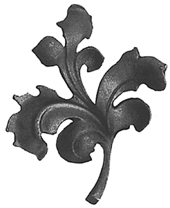 Accessori per cancelli in ferro battuto decorativi con motivo a foglie e <span class=keywords><strong>fiori</strong></span> per recinzioni - Product Image 5