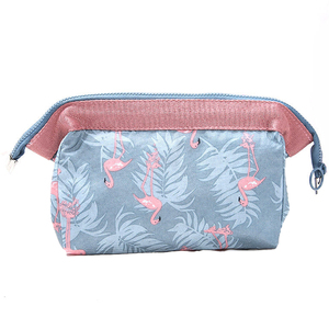 Grand sac <span class=keywords><strong>de</strong></span> maquillage en feutre <span class=keywords><strong>de</strong></span> <span class=keywords><strong>voyage</strong></span> bon marché, Logo, toile pliable personnalisée, maille, Kits transparents, sac <span class=keywords><strong>organisateur</strong></span> - Product Image 1