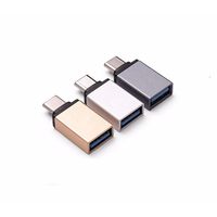 Adaptateur OTG USB-C mâle vers USB-A 3.0 femelle en alliage d'aluminium à bon prix pour ordinateur portable et smartphone en stock