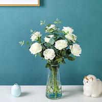 Künstliche Seidenrose Einzelstiel Grenzüberschreitender Blumenstrauß Großhandel Heim-Vasendekoration Hochzeits-Event-Styling Rein Handgefertigt