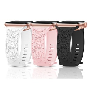 Pulsera deportiva Rose Relief para <span class=keywords><strong>Apple</strong></span> <span class=keywords><strong>Watch</strong></span> <span class=keywords><strong>de</strong></span> 1ª a 9ª <span class=keywords><strong>generación</strong></span> correa para <span class=keywords><strong>Apple</strong></span> <span class=keywords><strong>Watch</strong></span> 38/40mm para Iwatch correa <span class=keywords><strong>de</strong></span> reloj <span class=keywords><strong>de</strong></span> silicona - Product Image 1