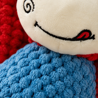 Jouet à mâcher interactif pour chien en forme de vache, en peluche, avec corde, pour petits et moyens chiens, pour nettoyer les dents