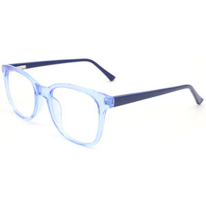 Gafas de <span class=keywords><strong>cristal</strong></span> de patrón sólido de moda Unisex transparente gris azul Color marcos de ojos multimarco lente clásica inyección CP - Product Image 5