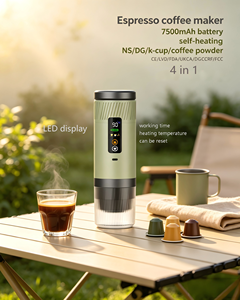 เครื่องชงกาแฟพกพาแบบปรับแต่งได้ ใช้พลังงานจากแบตเตอรี่ สำหรับการตั้งแคมป์และการเดินทาง ใช้ได้กับกาแฟบดและแคปซูล เครื่องชงเอสเพรสโซ - Product Image 2