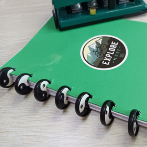 Nhựa lỏng lá chất kết dính đĩa Loose-Leaf Vòng Tạp Chí Vòng ràng buộc kế hoạch nhựa circa CuộN Nhật Ký nấm lỗ máy tính xách tay - Product Image 5