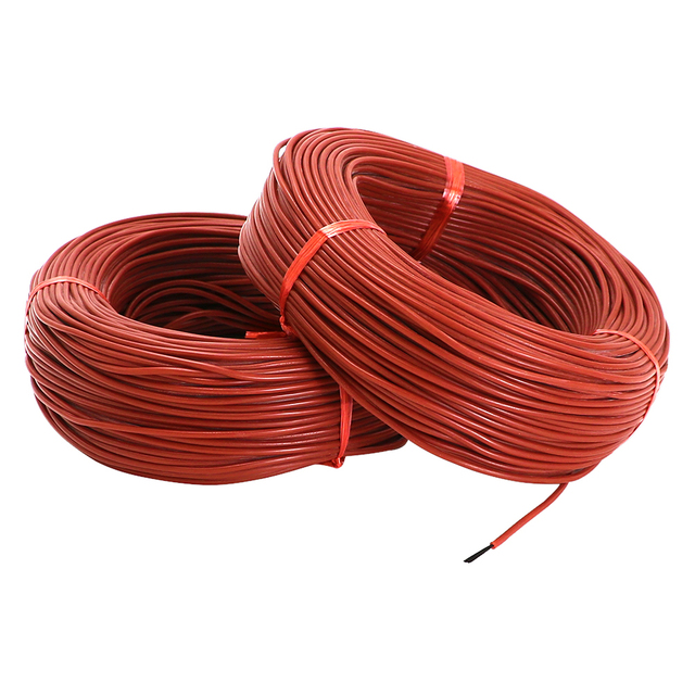 12K Infrared Warm Floor Heating Cable 33ohm/m Carbon Fiber With Silicone Rubber Insulation Kits for Wire Protection