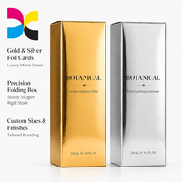 Boîte à rabat droit personnalisée haut de gamme pour emballage cosmétique, carton pliable imprimé, vente en gros, expédition rapide, logo personnalisé