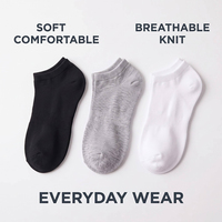 Chaussettes courtes en coton personnalisées, respirantes et de qualité supérieure, invisibles, pour hommes et femmes, avec emballage cadeau, chaussettes décontractées pour tous les jours