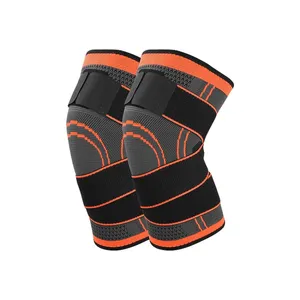 Werbeaktion Fitness Laufen Radfahren Bandage Knieunterstützungspangen Elastisches Nylon Sport Kompression Pad Ärmel, Größe: s (orange)