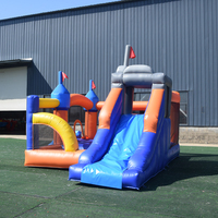 Château sautant avec toboggan Maison de rebond Videur gonflable Maison en PVC Château sautant Château gonflable avec toboggan à vendre