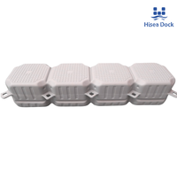 Plateforme flottante robuste Hisea, panneau flottant long quadruple 2000x500x400mm, 22kg, HDPE, 350Kg/m, 10-15 ans, pour quai de station balnéaire