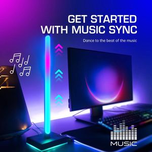 LED Smart Light Bars RGB Smart Backlights <strong>Headphone</strong> Stand Music Rhythm Led Table Lamp With Headset Stand for Gaming - Product Image 3