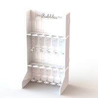 Support mural en verre acrylique Prosecco Champagne pour mur d'affichage de coupe de champagne de mariage
