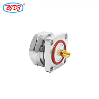 Connecteur RF Coaxial L29 7/16 DIN Mâle à Soudure sur Panneau, 25mm*25mm, à Bride, pour Montage sur Panneau - Fourniture Directe Usine