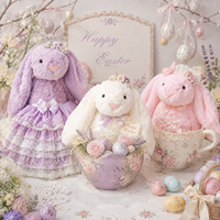Peluche de lapin mignon à longues oreilles, jouet en peluche géant en forme de lapin, disponible en 3 tailles (25 cm-56 cm), décoration de Pâques, cadeaux