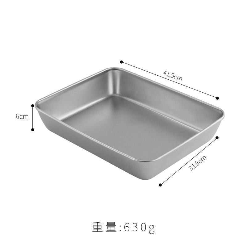 Plato hondo plateado de 41*31,5*5,5 cm