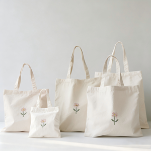 Bolsa de Compras de Lona de Algodón Orgánico Resistente, Personalizada con Impresión, Blanca, de 10oz, 12oz, 14oz, 16oz, 18oz, con Asa Larga - Product Image 2