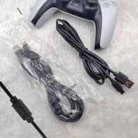 Câble de charge pour manette avec anneau magnétique, en PVC, logo gaufré, cordon USB-C pour PS5 Playstation 5 P5, manette de jeu