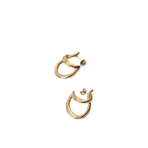High End Jewelry Stainless Steel Art <b>Earring</b> 18k Gold Plated Irregularity <b>Stud</b> <b>Earring</b> - Product Image 1