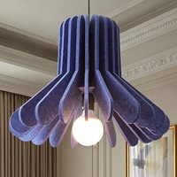 Abat-jour en feutre acoustique PET insonorisant pour décoration suspendue de restaurant et café, vente en gros d'usine, DIY