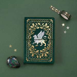 Carnet LABON Celestial Journal A5 à couverture rigide avec bordure dorée, élastique et breloques constellations – Cadeau idéal pour les amateurs <span class=keywords><strong>d</strong></span>'astrologie - Product Image 1