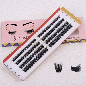 رموش فردية خفيفة منحنية على شكل D، وصلات رموش كثيفة وسميكة بدون الحاجة للصمغ - Product Image 3