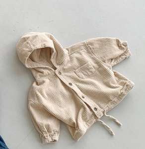 Vestes et vêtements d'extérieur pour bébé en velours côtelé 100% coton, confortables, doux pour la peau, unisexes, séchage rapide, hiver - Product Image 5