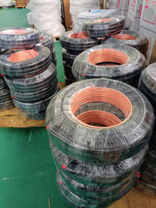 Tubes <span class=keywords><strong>cuivre</strong></span> isolés noirs, tubes <span class=keywords><strong>cuivre</strong></span> isolés blancs avec écrous et bouchons - Product Image 2