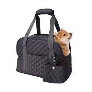 Klasik taşıyıcı <span class=keywords><strong>Pet</strong></span> Tote katı desen ayarlanabilir evcil hayvan seyahat çantası taşınabilir fermuar kapatma Oxford malzeme köpek taşıyıcı - Product Image 1