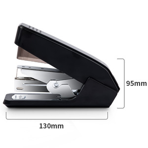 Deli Stapler 0467 130mm x 95mm One-Finger Press Office Mini Stapler - Product Image 1