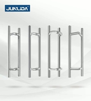 Poignée de tirage pour porte de douche en verre en acier inoxydable noir mat, barre de maintien droite antirouille pour cabine de douche de salle de bain