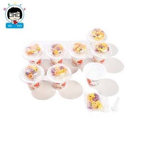 Hot Sell DIY Good Taste Strawberry Flavor Yogurt Crispy Puffed Food Cup Sweet Yummy Casual <strong>Snack</strong> - Product Image 2