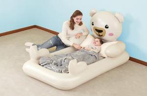 Lit gonflable Bestway 67712 Dreamchaser pour enfants, <span class=keywords><strong>matelas</strong></span> pneumatique confortable en forme d'ours en peluche avec dossier pour meubles d'enfants - Product Image 2