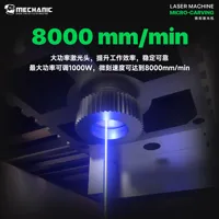 Machine laser de micro-gravure pour mécaniciens 1000W Max, support de précision pour démontage de la coque arrière et du verre d'écran de téléphone pour réparation iPhone X-16PM